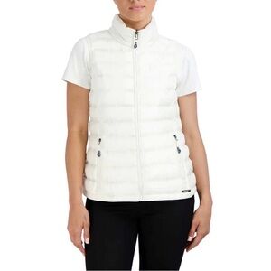 Gerry Women’s White Polyester Puffer Vest in Medium